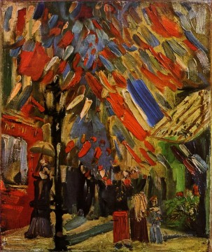 La celebración del 14 de julio en París Vincent van Gogh Pinturas al óleo